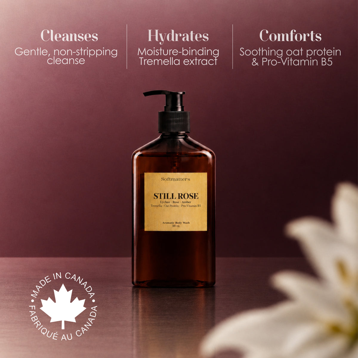 Still Rose Body Wash | Lychee · Rose · Warm Amber