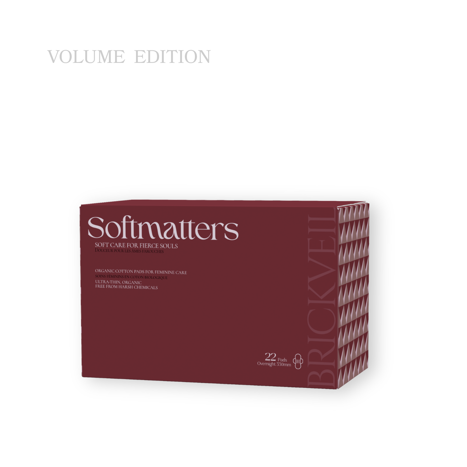 Brickveil Organic Cotton Pads | Overnight Protection