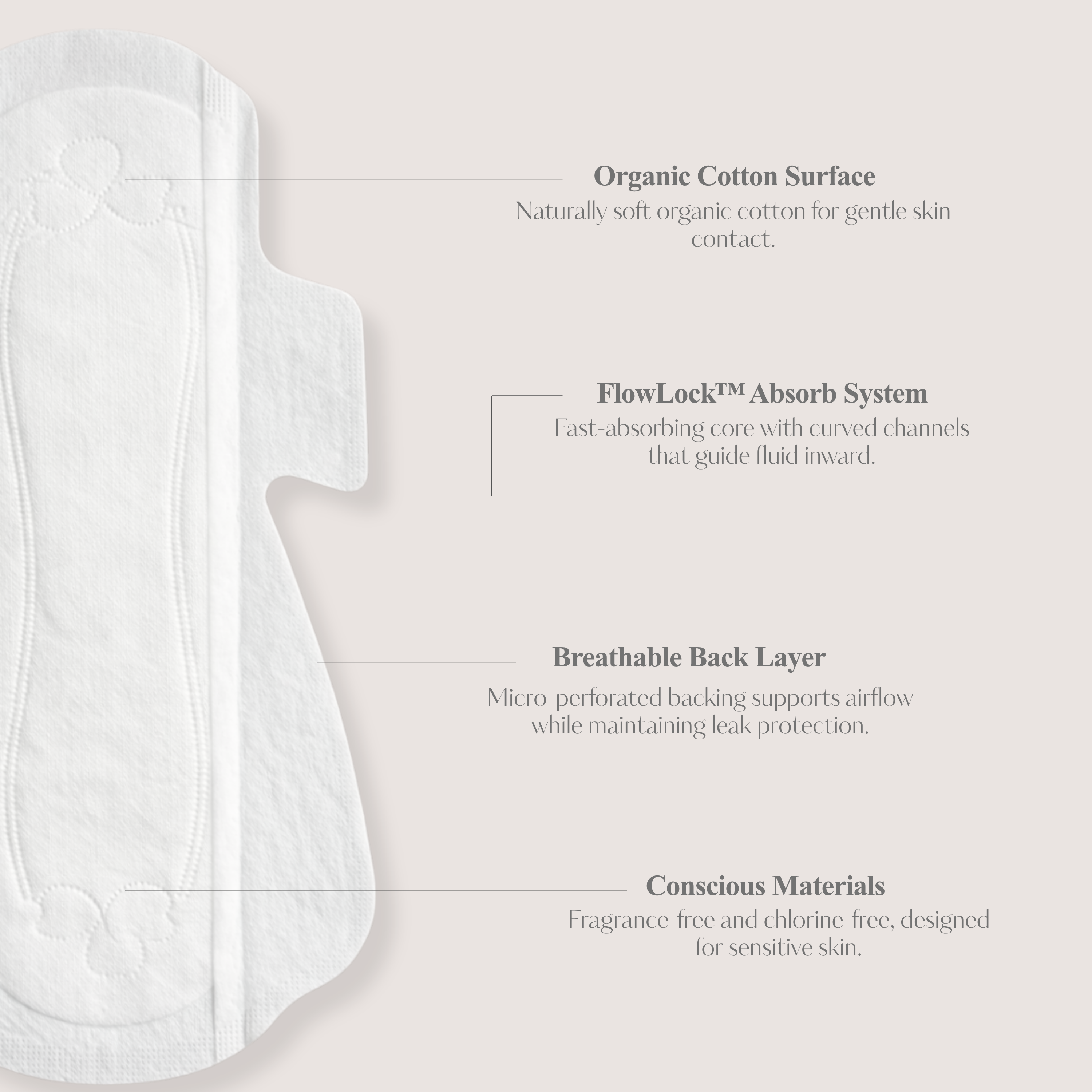 Blushcore Organic Cotton Topsheet Pads | Heavy Flow