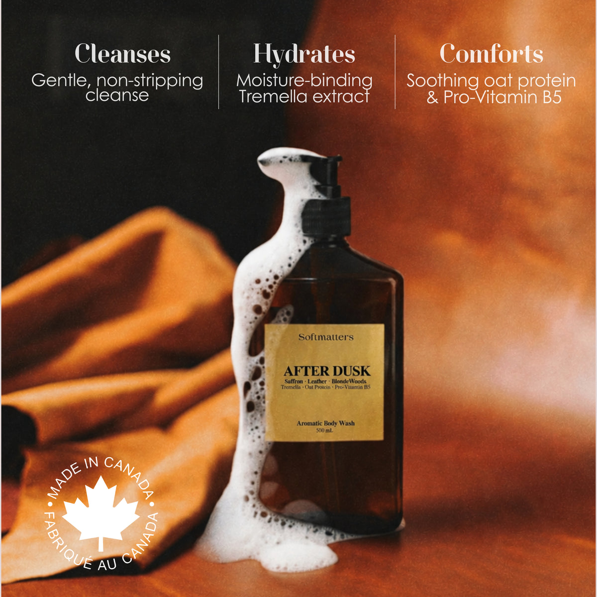 After Dusk Body Wash | Saffron · Leather · Blonde Woods