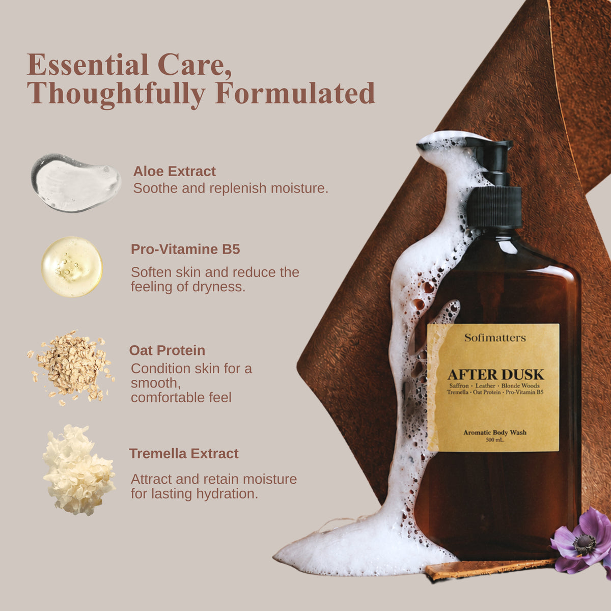 After Dusk Body Wash | Saffron · Leather · Blonde Woods