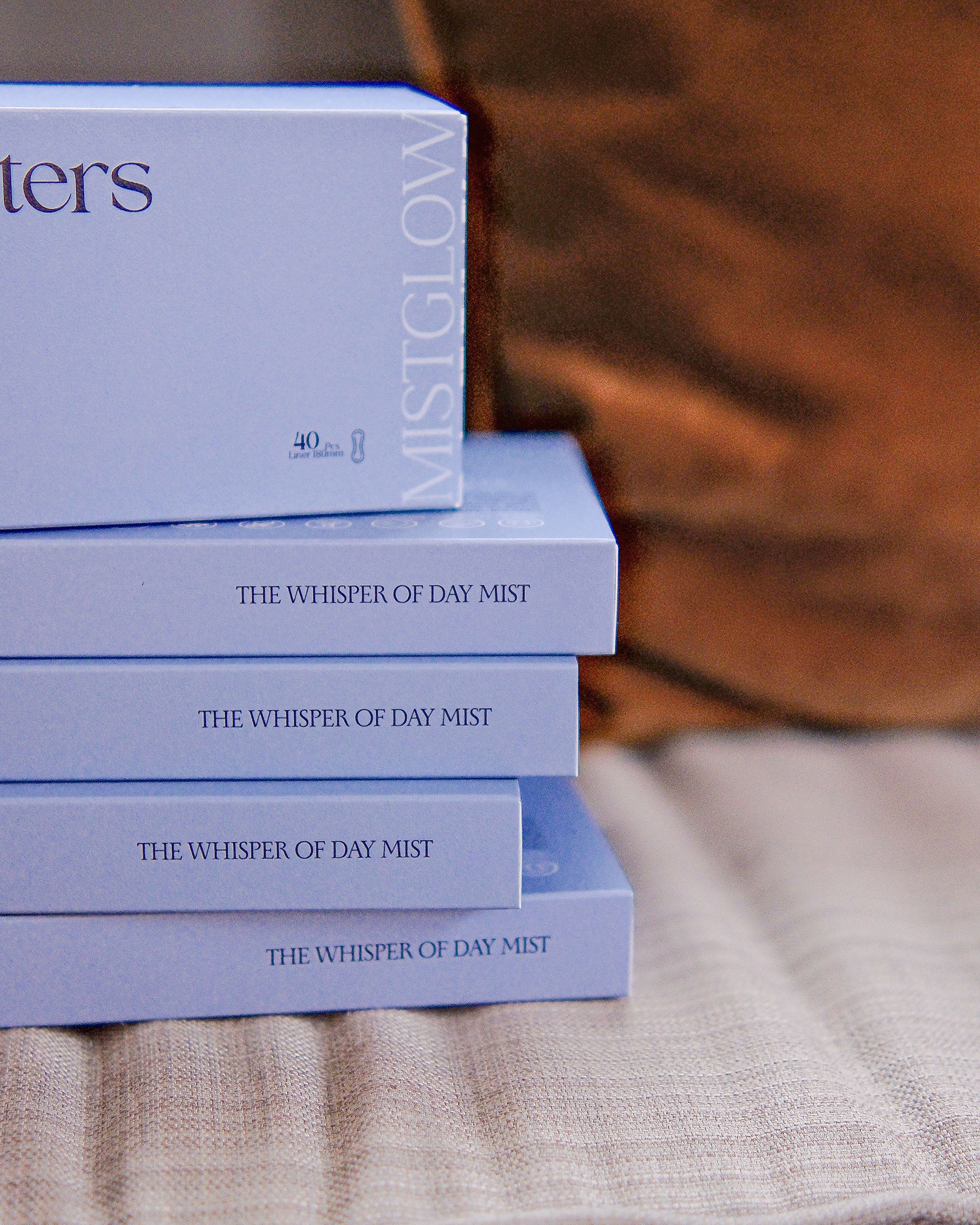 Mistglow Organic Cotton Liner, 40 Pads