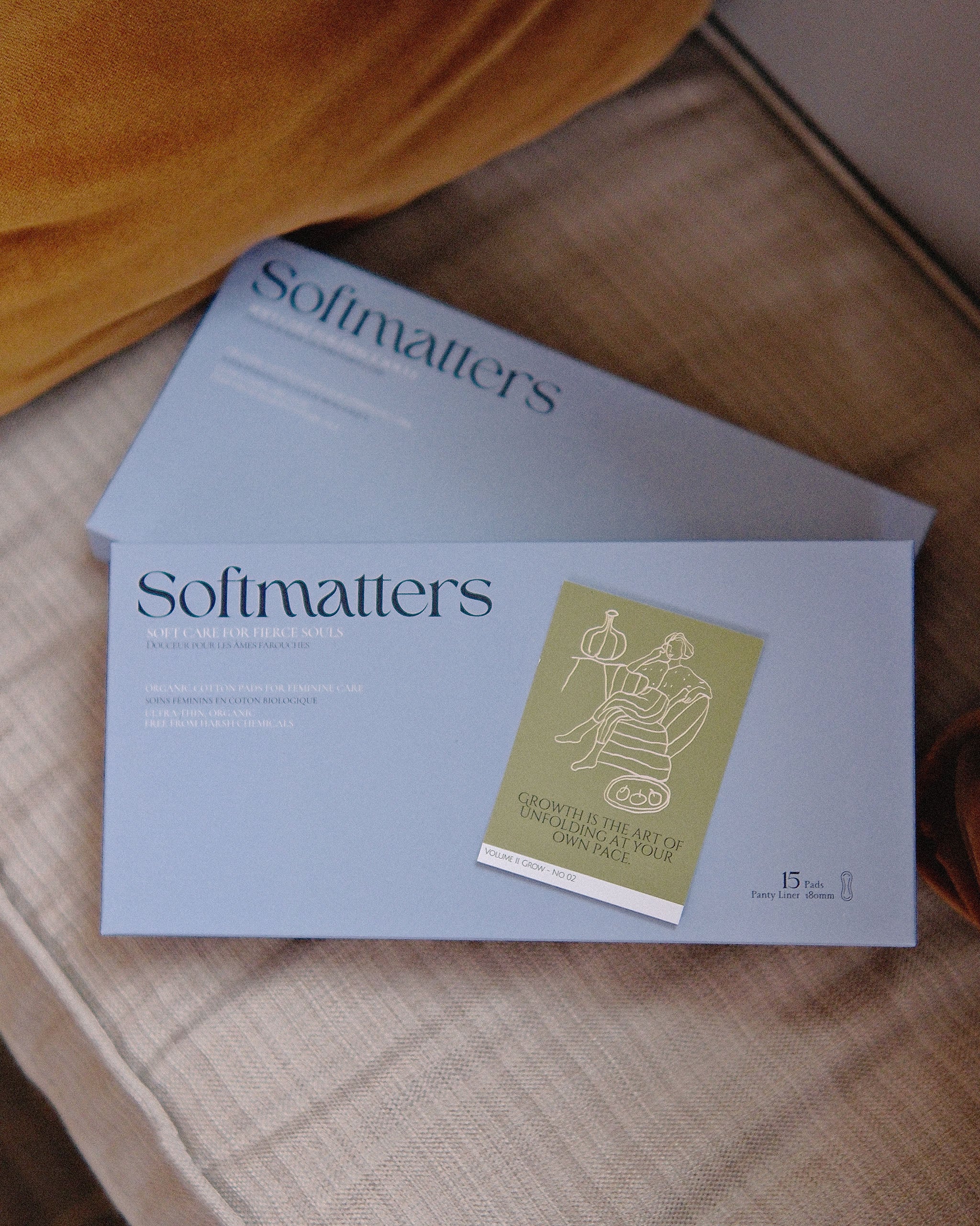 Mistglow Organic Cotton Liner, 15 Pads