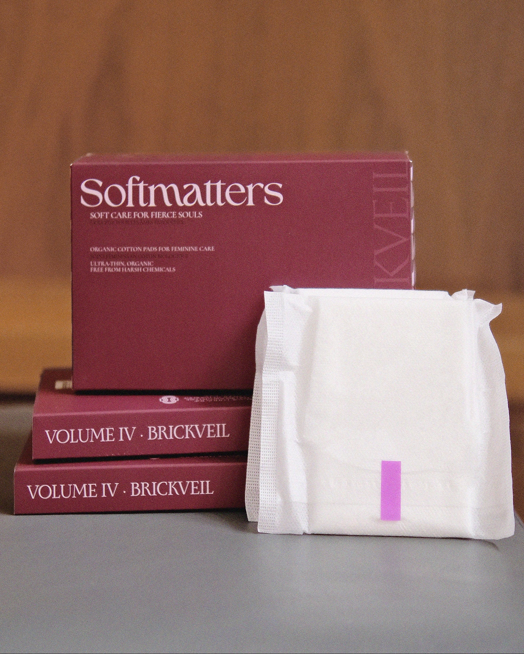 Brickveil Overnight Organic Cotton Pads, 22 Pads