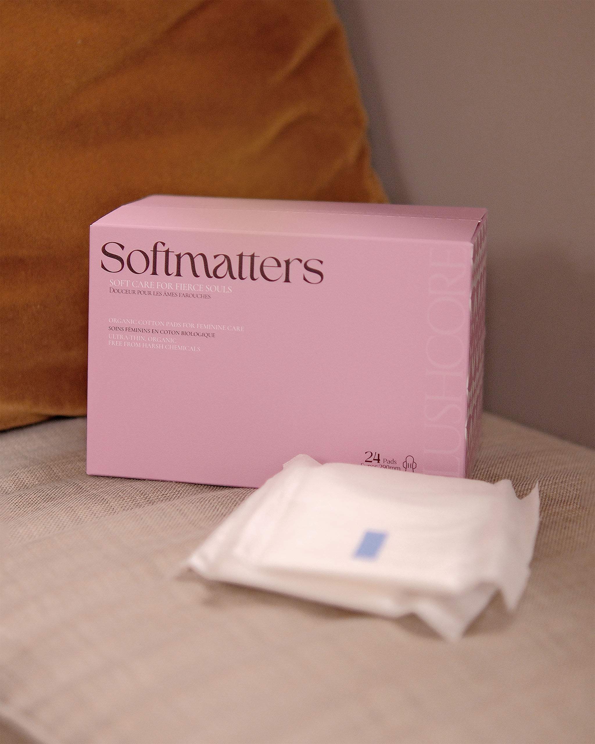 Blushcore Super Organic Cotton Pads, 24 Pads