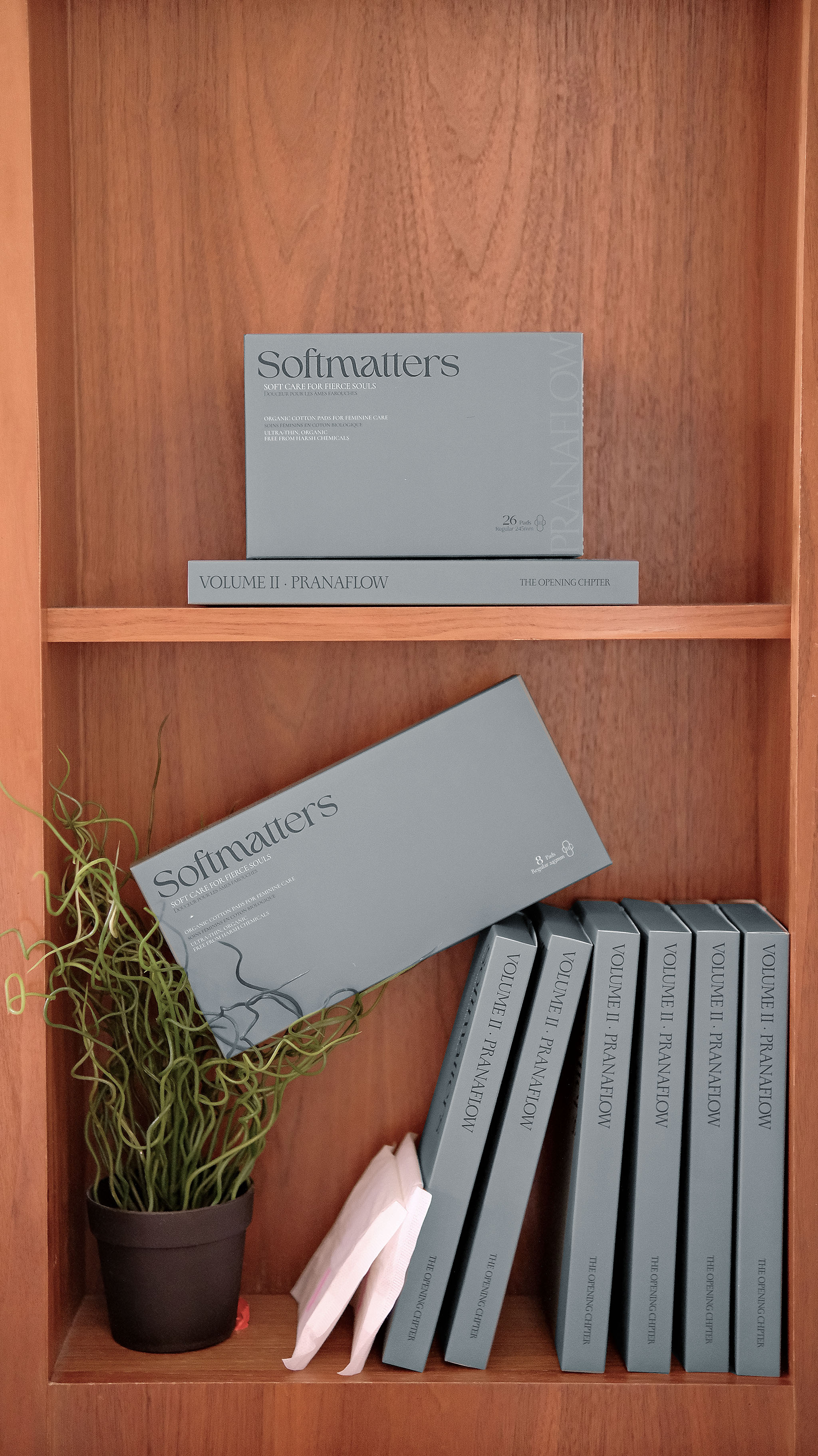 Pranaflow Regular Organic Cotton Pads, 8 Pads