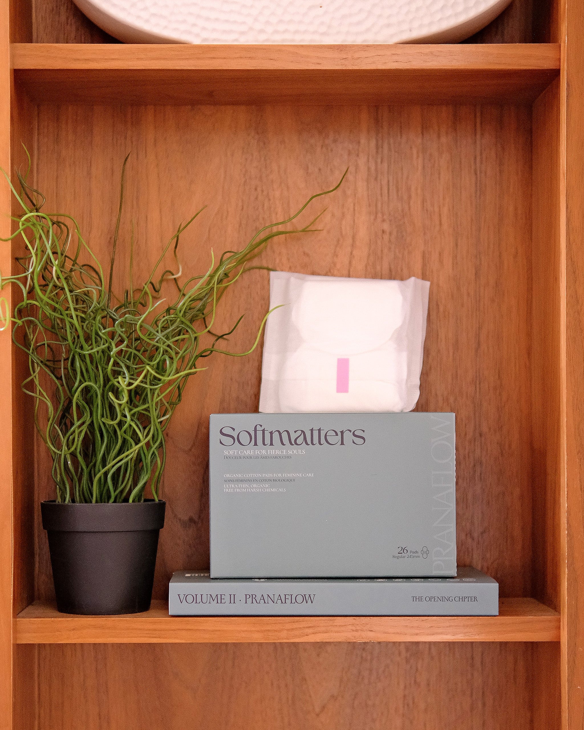 Pranaflow Regular Organic Cotton Pads, 26 Pads