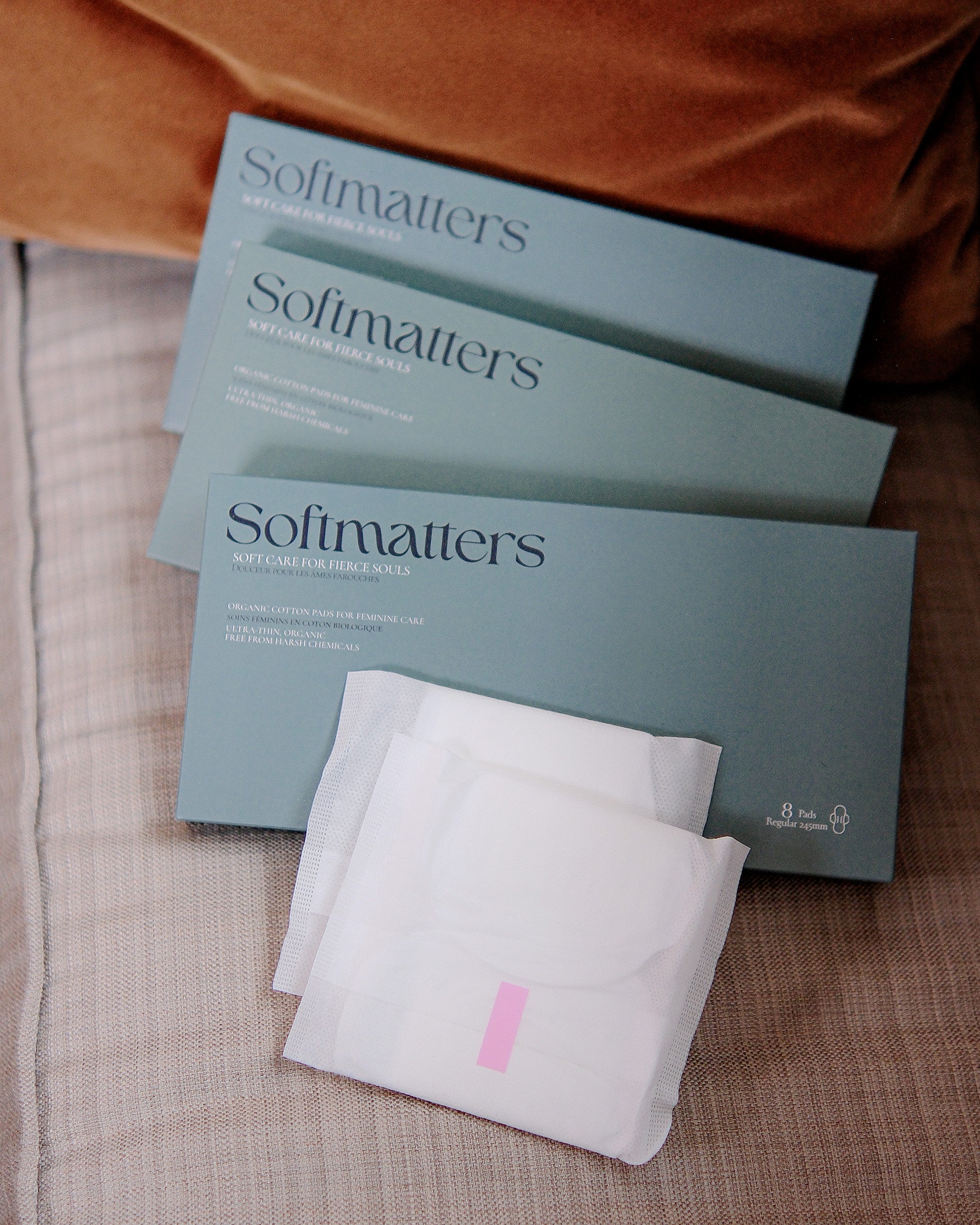 Pranaflow Regular Organic Cotton Pads, 8 Pads