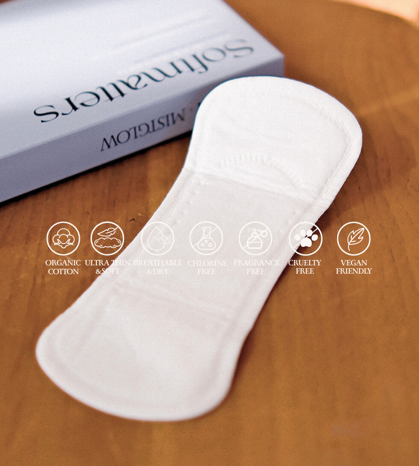 Mistglow Organic Cotton Liner, 15 Pads