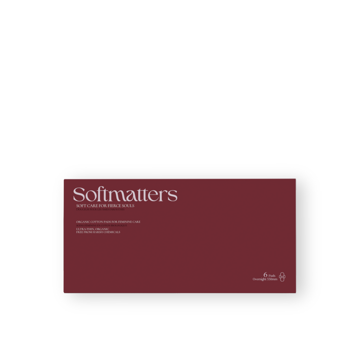 Brickveil Overnight Organic Cotton Pads, 6 Counts