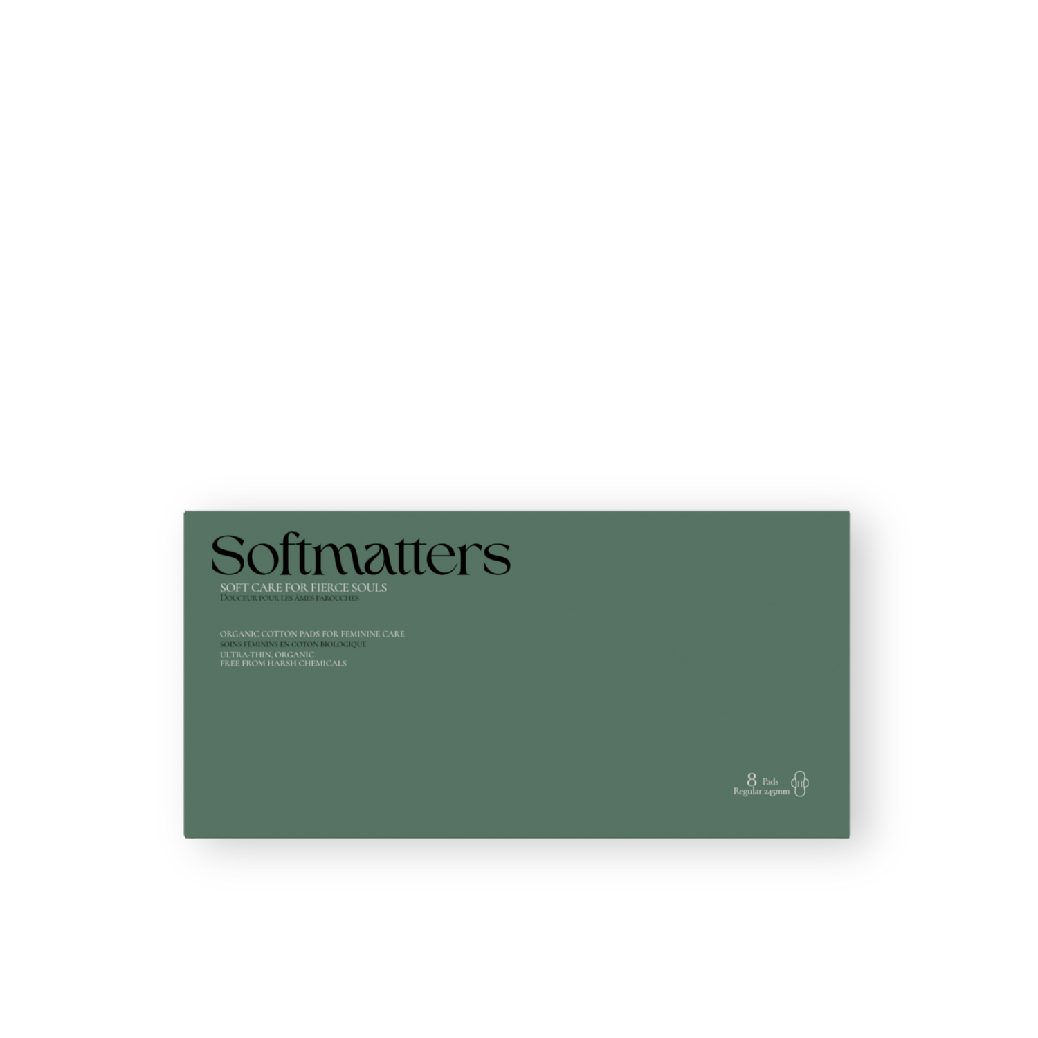 Pranaflow Regular Organic Cotton Pads, 8 Pads